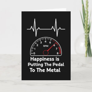 Pedal to the Metal RPM Racing Heartbeat T-shirt Kort
