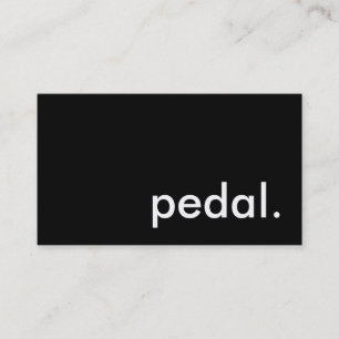 pedal. visitkort