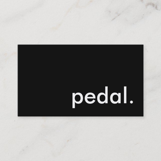 pedal. visitkort (Framsida)