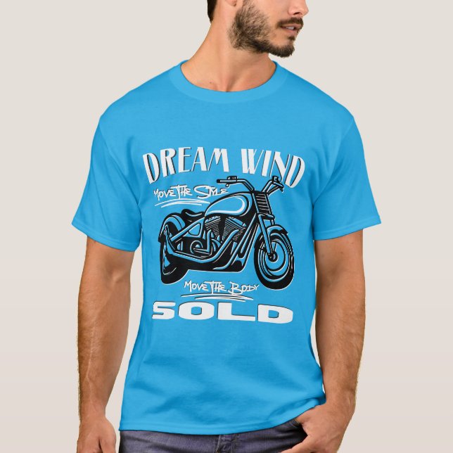 Pedaldriven Stil: Rid Vinden, Flytta och Mode T Shirt (Framsida)