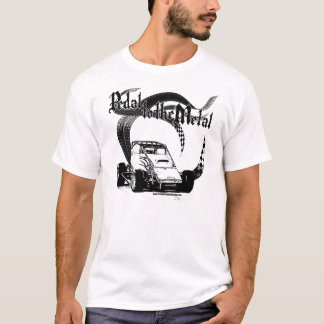 Pedalen till metallen sprintar t-shirt