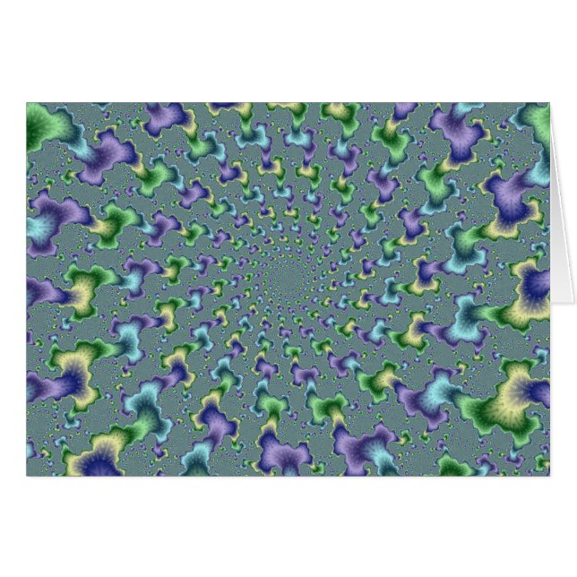 Pedalkolumner - Fractal Hälsningskort (Framsidan Horizontal)