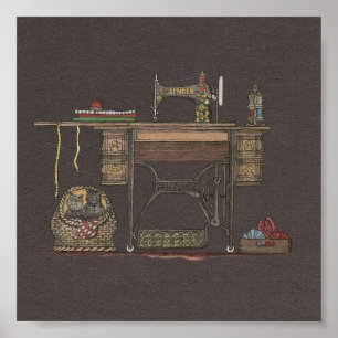 Pedalsymaskin & kattungar poster