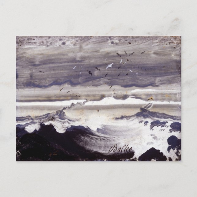Peder Balke Stormy Sea Vykort (Framsida)