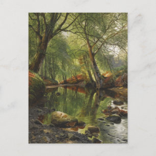 Peder Mønsted A woodland stream CC0466 Postcard Vykort