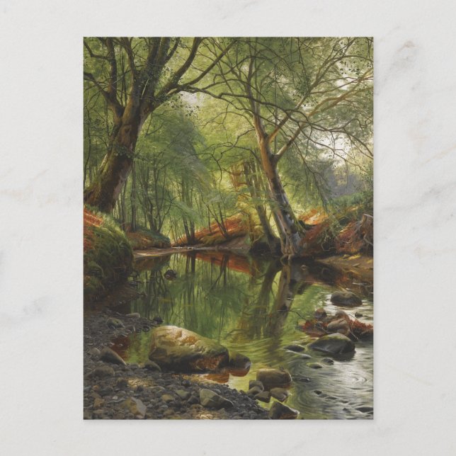 Peder Mønsted A woodland stream CC0466 Postcard Vykort (Framsida)