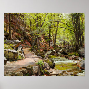 Peder Monsted - En skog nära Ilsenburg Poster