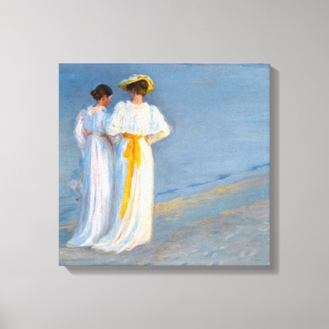 Peder Severin Kroyer - Anna Ancher & Marie Kroyer Canvastryck (Framsida)