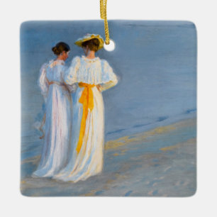 Peder Severin Kroyer - Anna Ancher & Marie Kroyer Julgransprydnad Keramik