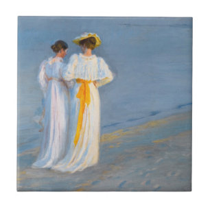 Peder Severin Kroyer - Anna Ancher & Marie Kroyer Kakelplatta