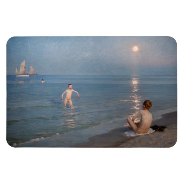 Peder Severin Kroyer - Boys Bathing på Skagen Magnet (Horisontell)