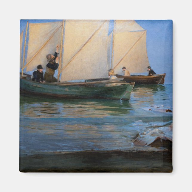 Peder Severin Kroyer - Fiskebåtar Magnet (Framsidan)