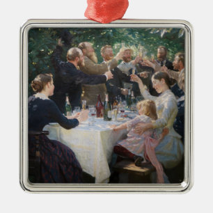 Peder Severin Kroyer - Hip, Hip, Hurra! Julgransprydnad Metall