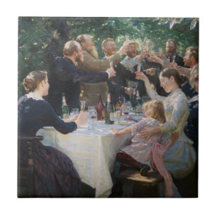Peder Severin Kroyer - Hip, Hip, Hurra! Kakelplatta