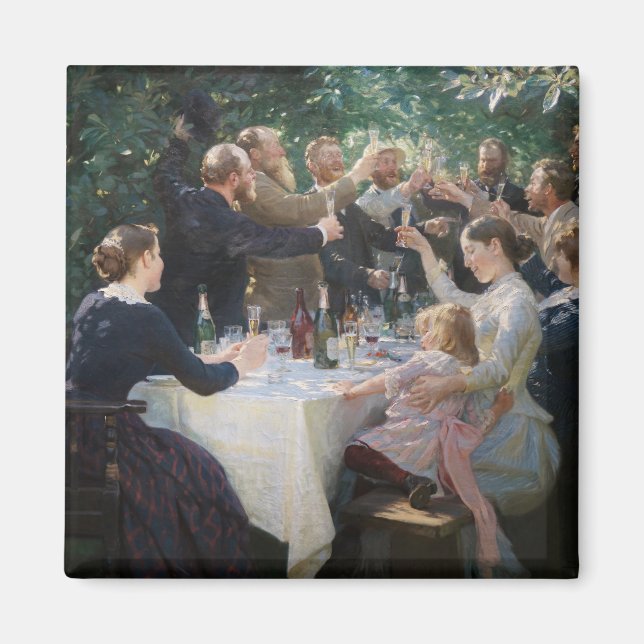 Peder Severin Kroyer - Hip, Hip, Hurra! Magnet (Framsidan)