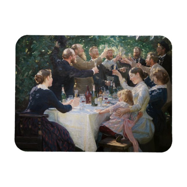 Peder Severin Kroyer - Hip, Hip, Hurra! Magnet (Horisontell)