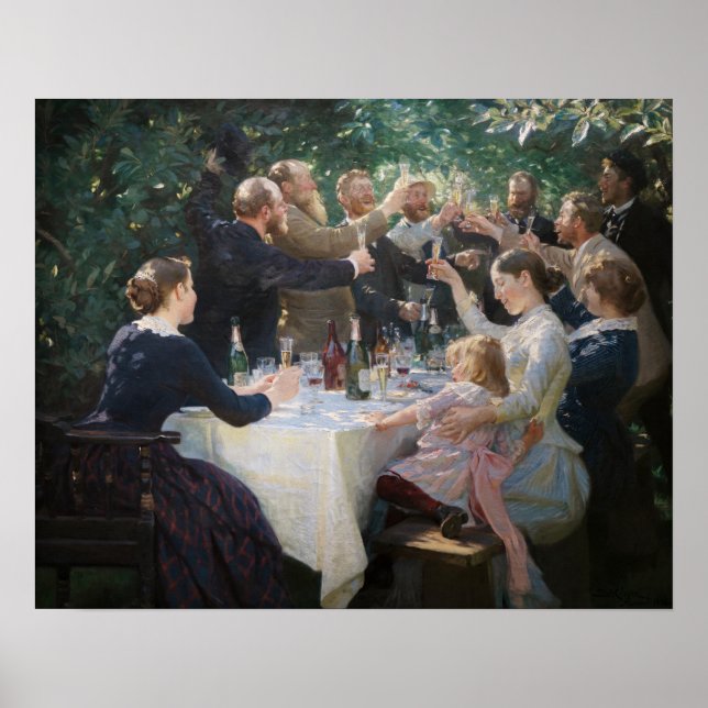 Peder Severin Krøyer - Hip, Hip, Hurra! Poster (Framsidan)