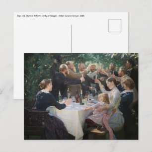 Peder Severin Kroyer - Hip, Hip, Hurra! Vykort