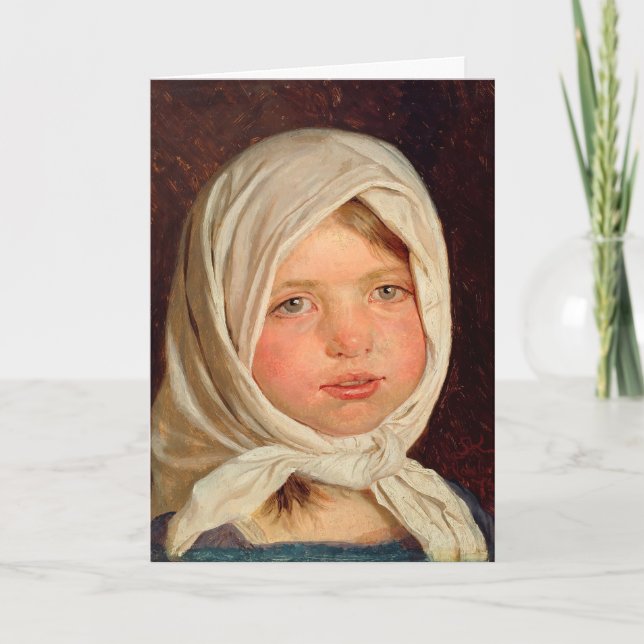 Peder Severin Kroyer - lilla flicka från Hornbaek Kort (Framsida)