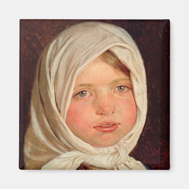 Peder Severin Kroyer - lilla flicka från Hornbaek Magnet (Framsidan)