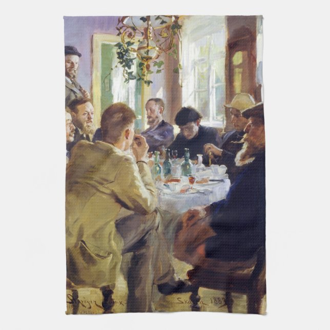 Peder Severin Kroyer - Lunchtime Kökshandduk (Vertikal)