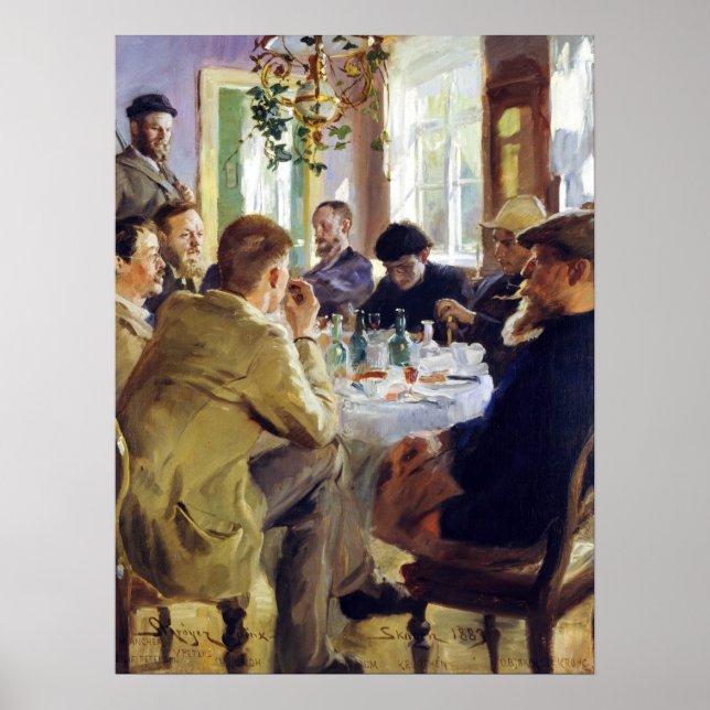 Peder Severin Kroyer - Lunchtime Poster (Framsidan)