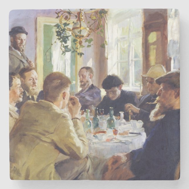 Peder Severin Kroyer - Lunchtime Stenunderlägg (Framsidan)
