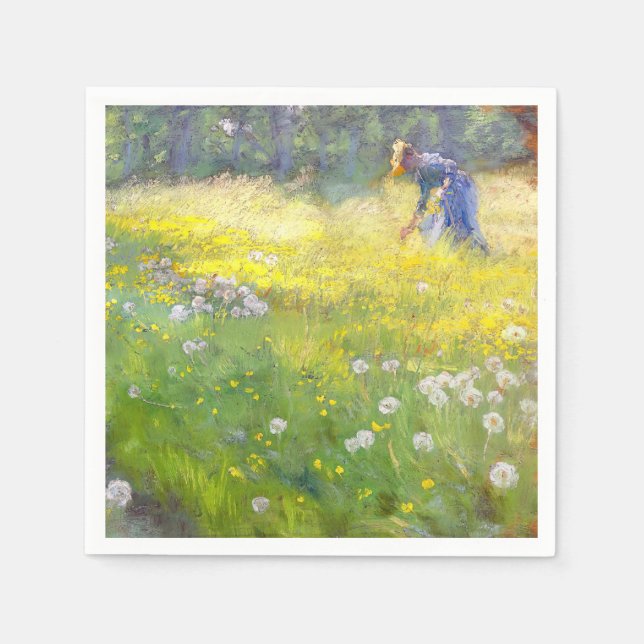 Peder Severin Kroyer - Marie Kroyer i Garden Pappersservett (Framsidan)