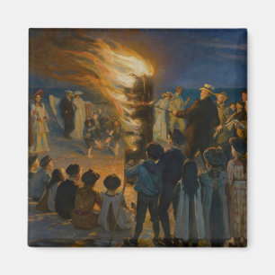 Peder Severin Kroyer - Midsommars Kväll Bonfire Magnet