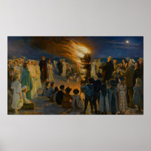 Peder Severin Kroyer - Midsommars Kväll Bonfire Poster
