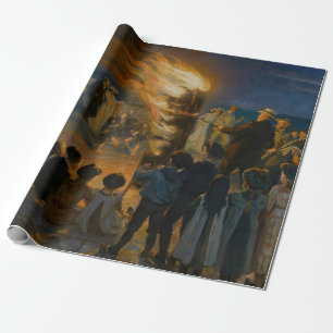 Peder Severin Kroyer - Midsommars Kväll Bonfire Presentpapper