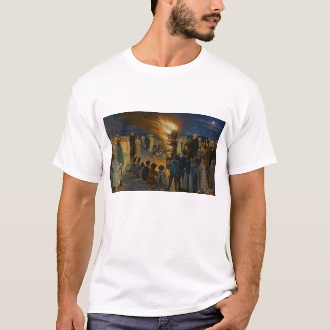 Peder Severin Kroyer - Midsommars Kväll Bonfire T Shirt (Framsida)