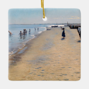 Peder Severin Kroyer - Sommardagen i Skagen-strand Julgransprydnad Keramik