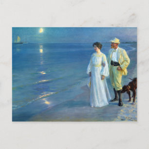 Peder Severin Krøyer Summer Evening Skagen Beach Vykort