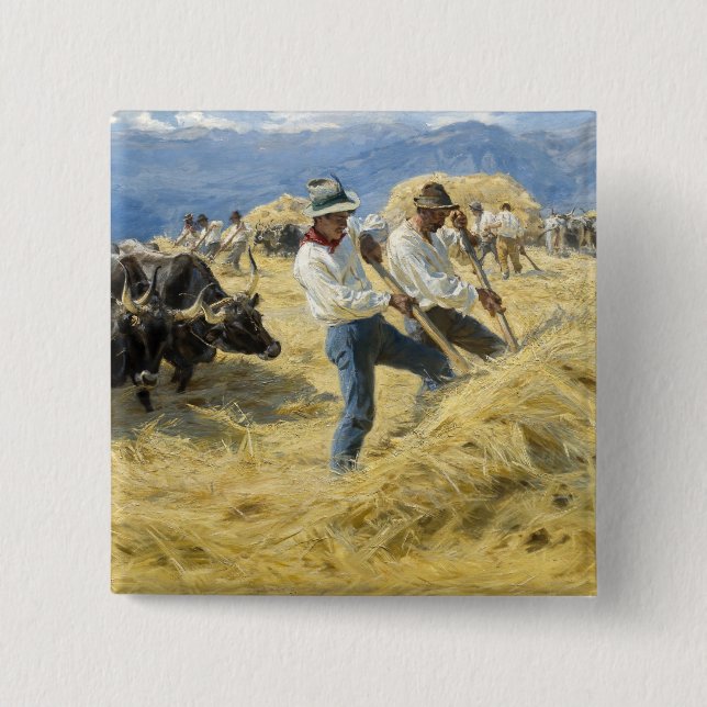 Peder Severin Kroyer - Threshing i Abruzzerna Knapp (Framsida)