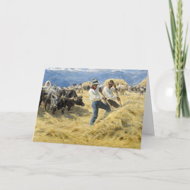 Peder Severin Kroyer - Threshing i Abruzzerna Kort (Framsida)