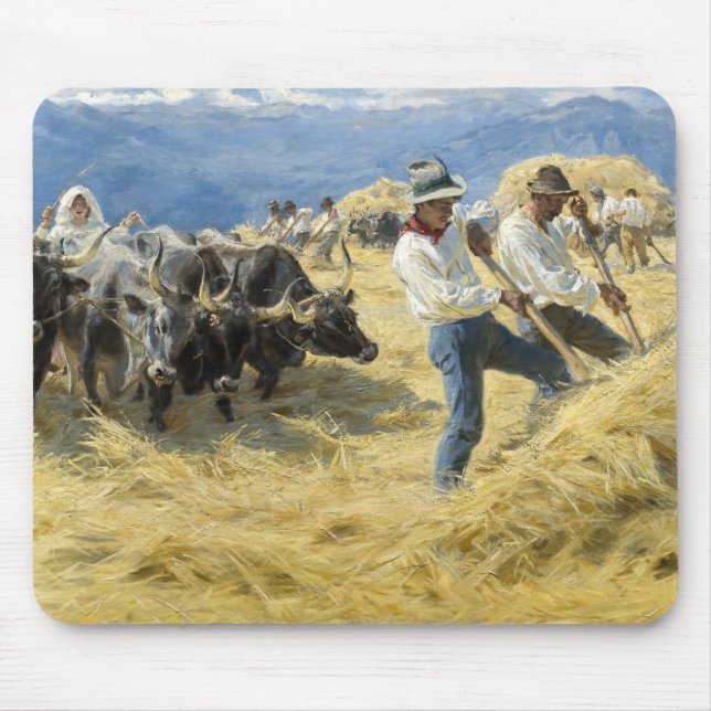 Peder Severin Kroyer - Threshing i Abruzzerna Musmatta (Framsidan)