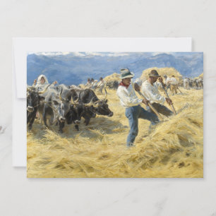 Peder Severin Kroyer - Threshing i Abruzzerna Tack Kort