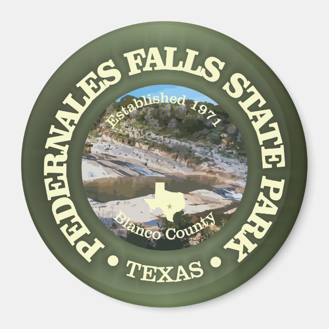Pedernales Falls SP Magnet (Framsidan)