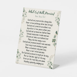 Pedestal Art vad Gud utlovat