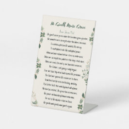 Pedestal Sign - han ger mer nåd