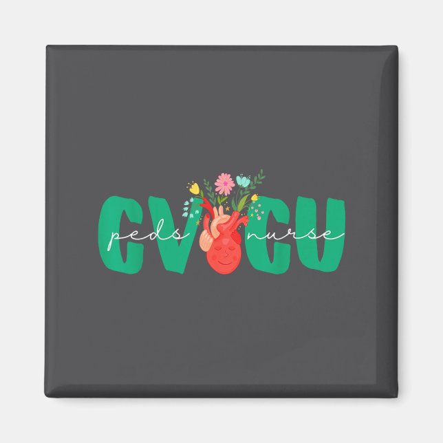 Pediatric Cvicu Nurse Cardiovascular Intensive Car Magnet (Framsidan)