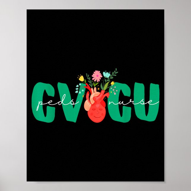 Pediatric Cvicu Nurse Cardiovascular Intensive Car Poster (Framsidan)