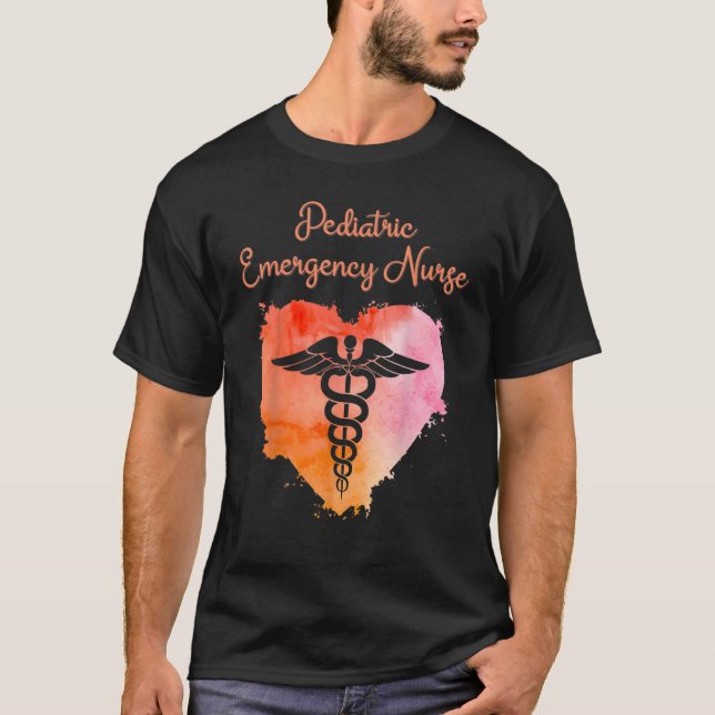 Pediatric Emergency Nurse  Nurses Graduation Caduc T Shirt (Framsida)