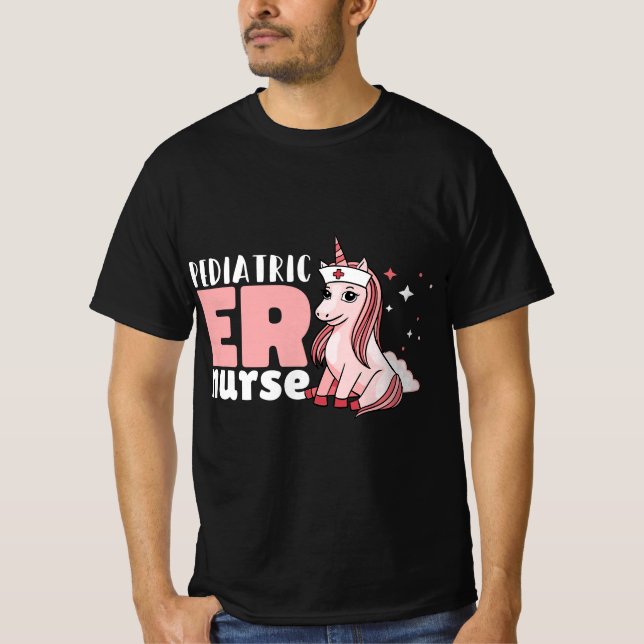 Pediatric ER Nurse  T Shirt (Framsida)