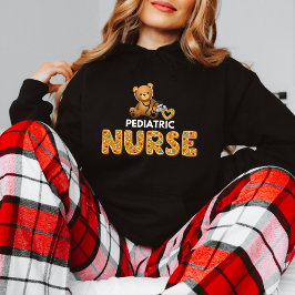 Pediatric Nurse Teddy & Cookie Letters Sweatshirt T Shirt