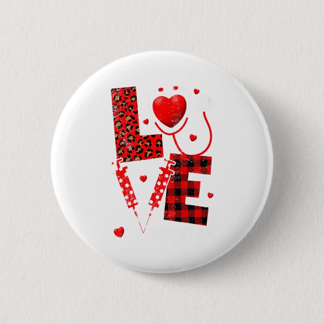 Pediatric Peds Nurse Valentines Day Love Heart Ste Knapp (Framsida)