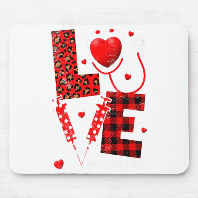 Pediatric Peds Nurse Valentines Day Love Heart Ste Musmatta (Framsidan)