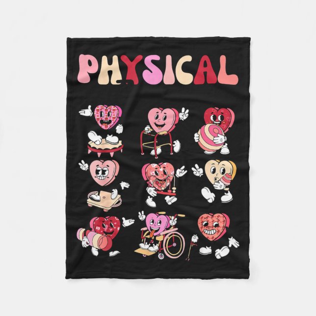 Pediatric Physical Therapy Pt Pta Happy Valentine' Fleecefilt (Framsidan)