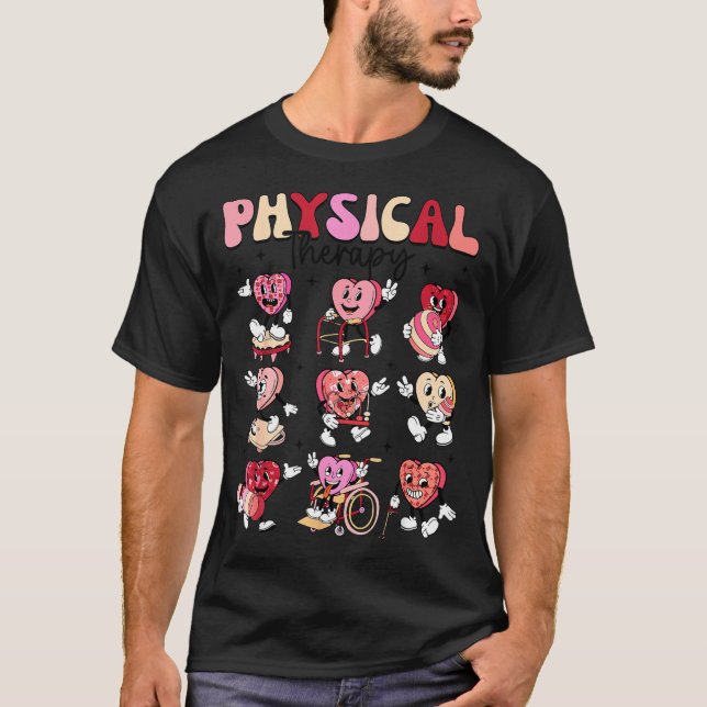 Pediatric Physical Therapy Pt Pta Happy Valentine' T Shirt (Framsida)